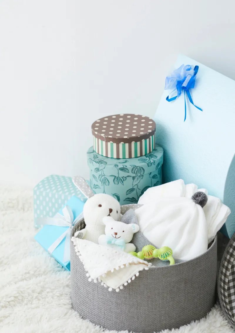 Babygeschenkkorb Symbolbild