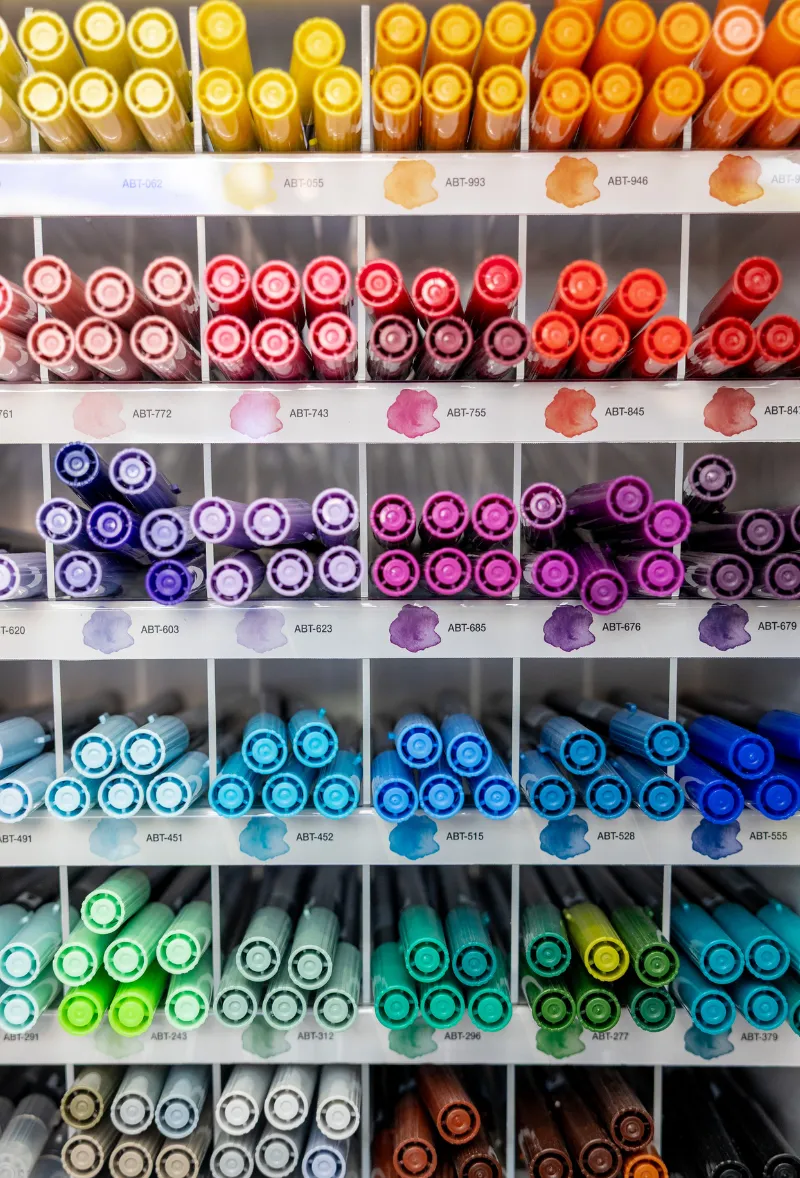 Bunte Stifte Symbolbild