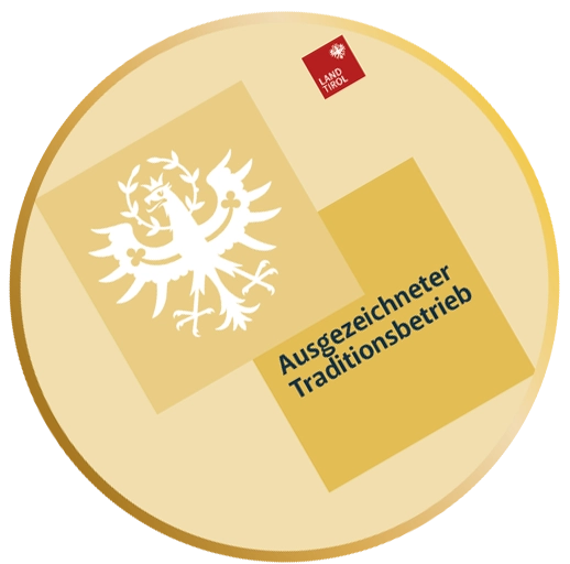 Siegel Tiroler Traditionsbetrieb gedreht